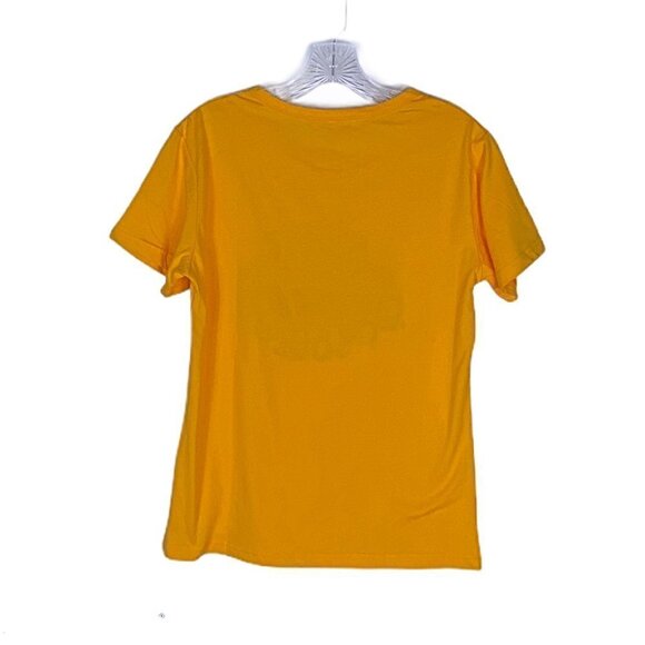 Boho Hippie Soul Van Life Fun Graphic Tee Yellow Medium - Picture 3 of 7